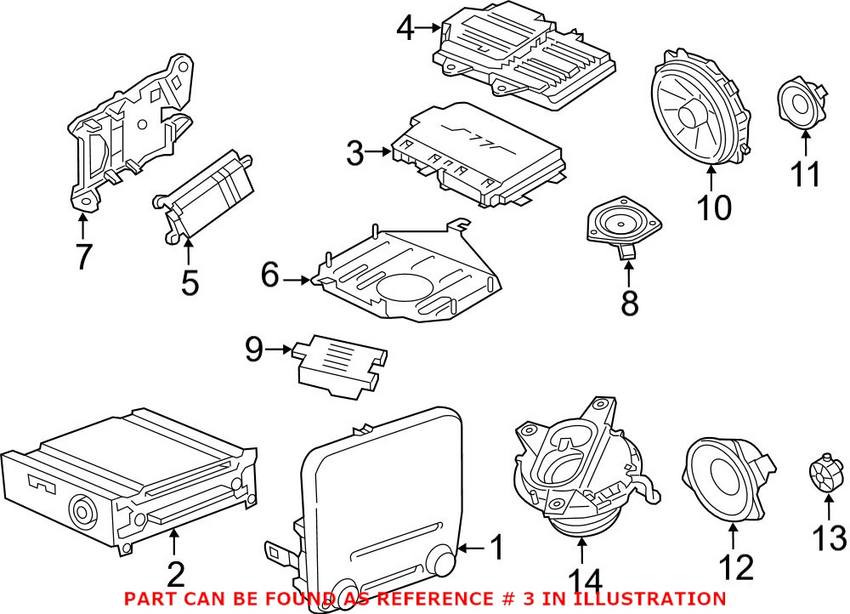 Porsche Radio Amplifier 9A764544311 - Genuine Porsche