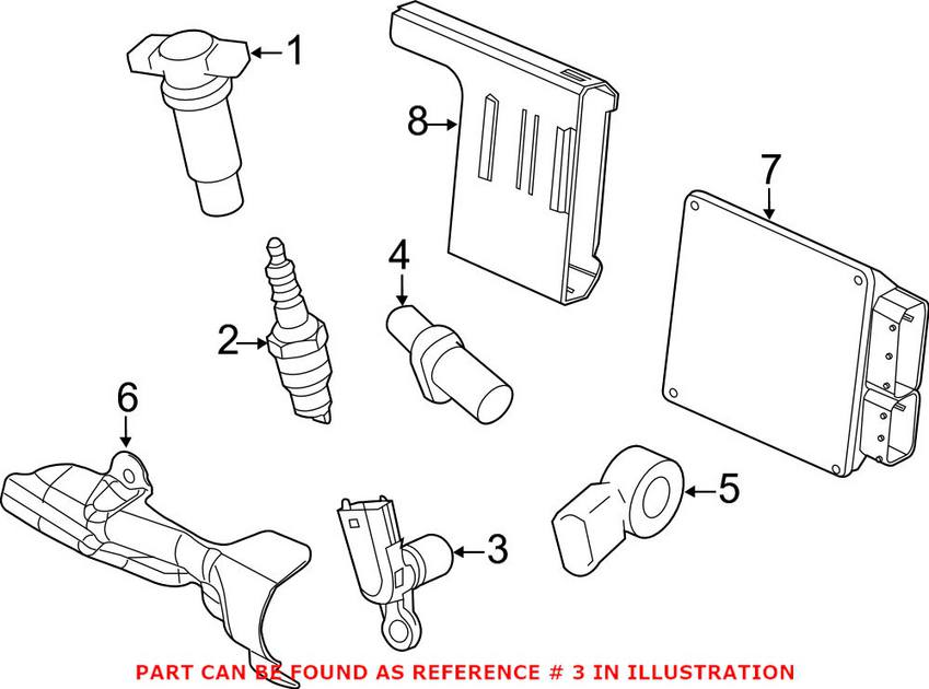 SAAB Camshaft Position Sensor 12684186