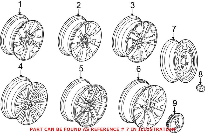 Spare Wheel (Steel) (17x4)