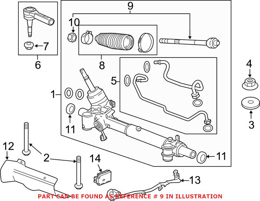 SAAB Tie Rod - Front Inner (Performance) 13271998