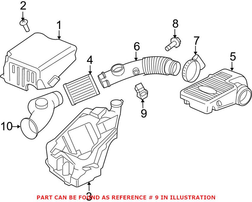 Saab Mass Air Flow Sensor 15865791 - Genuine Saab