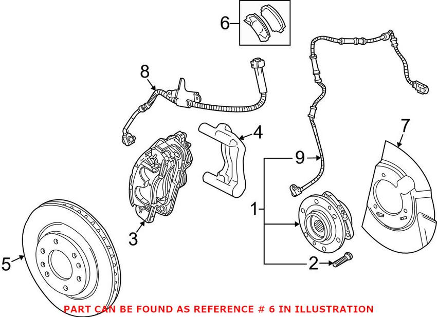 SAAB Disc Brake Pad Set - Front 19178358