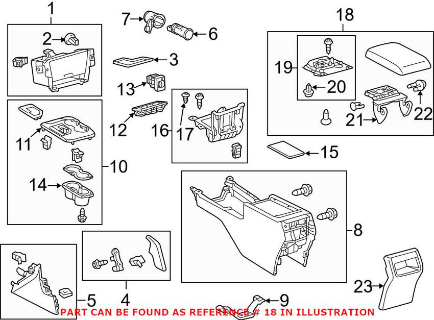 Center Console Hinge Repair Kit, 924-451, Center Dash Console Repair Kit