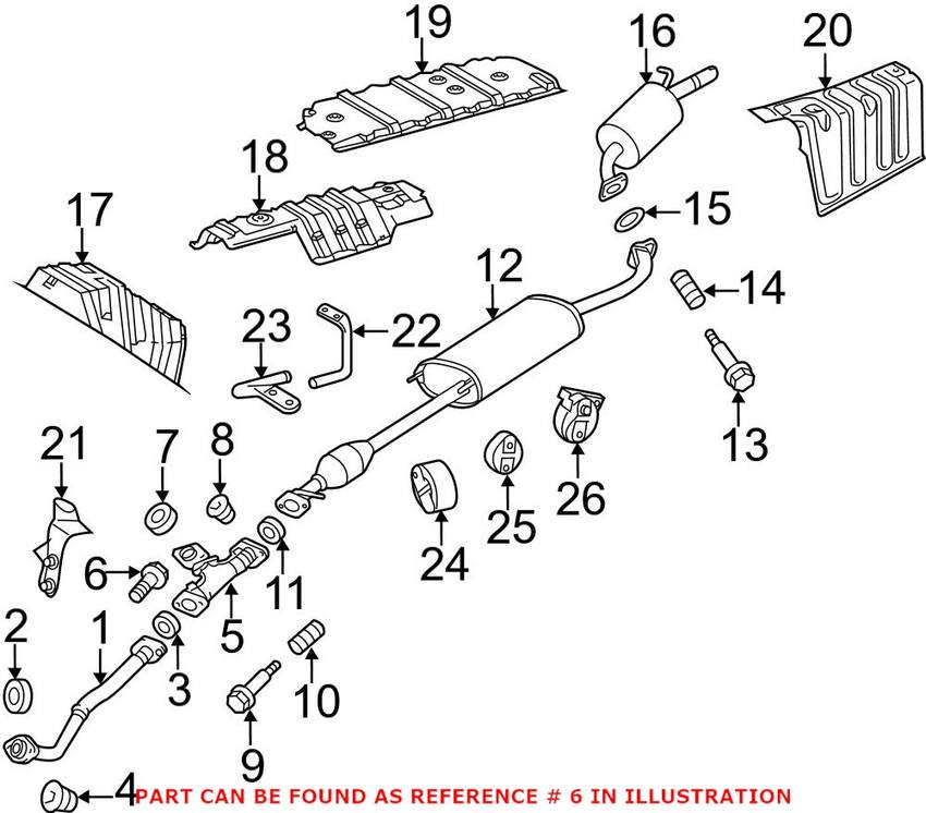 Exhaust Bolt Genuine Toyota 90105A0237
