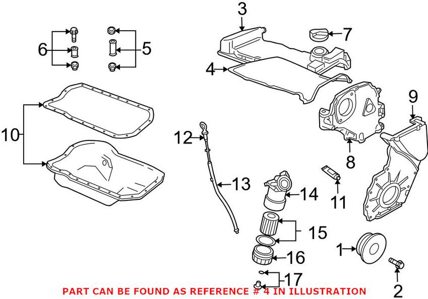 VW Valve Cover Gasket 021103483D