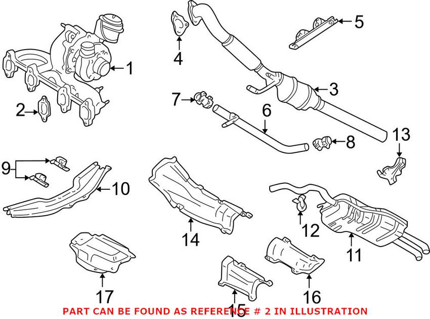 VW Exhaust Manifold Gasket 037253039D