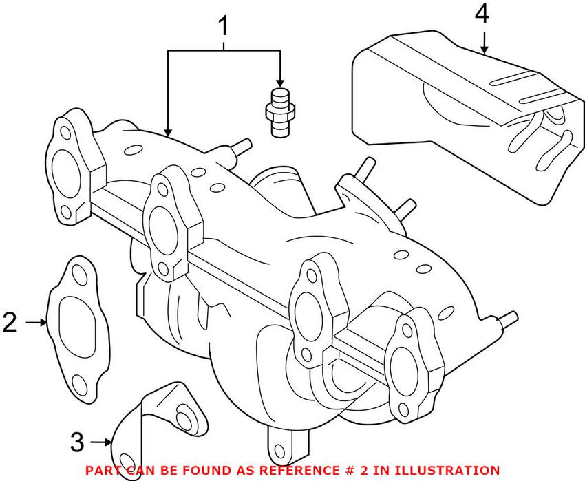 VW Exhaust Manifold Gasket 03G253039F