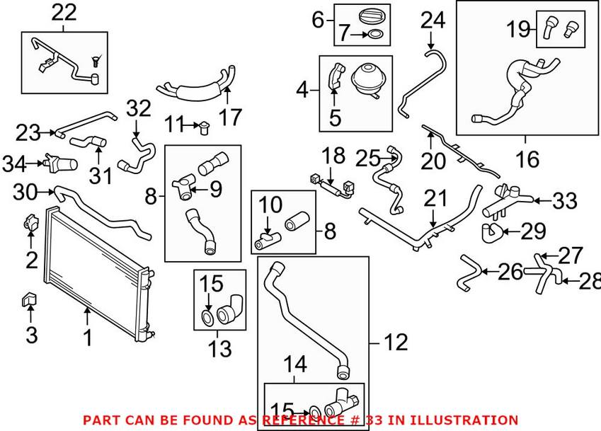 Engine Coolant Hose Flange