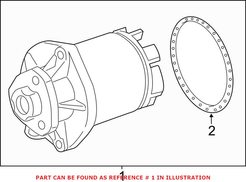 VW Engine Water Pump 07K121011B