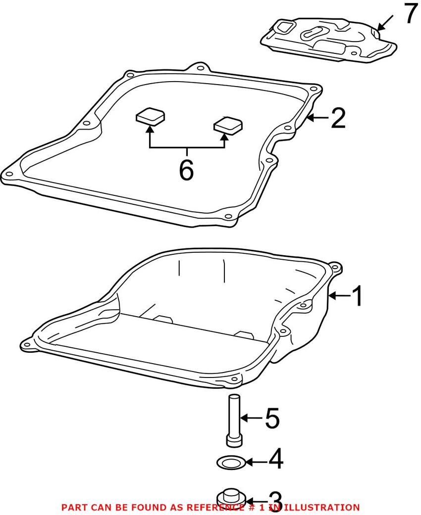 VW Auto Trans Oil Pan 09G321361A