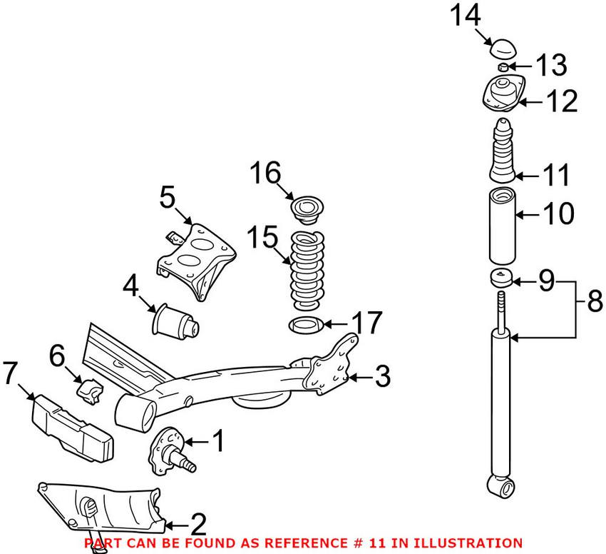 Strut Bump Stop - Rear