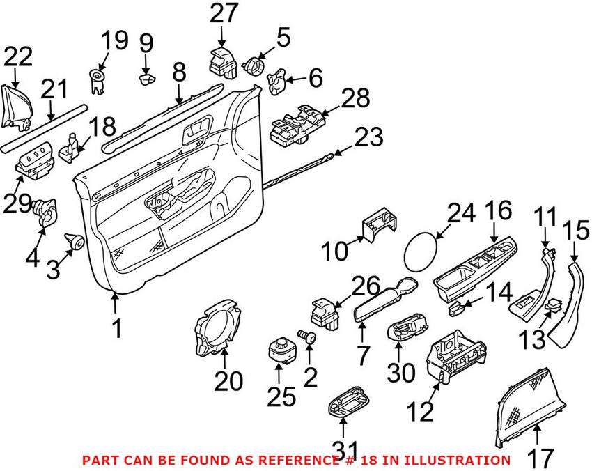 VW Courtesy Light 1K0919238A