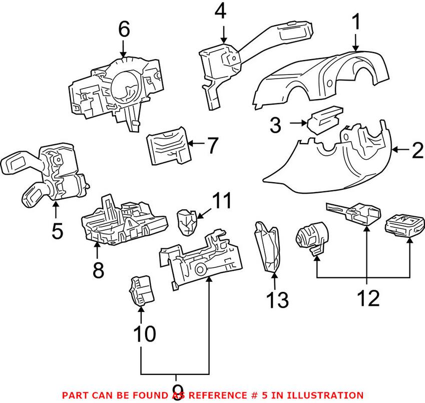 Volkswagen Combination Switch 1K0953513G9B9