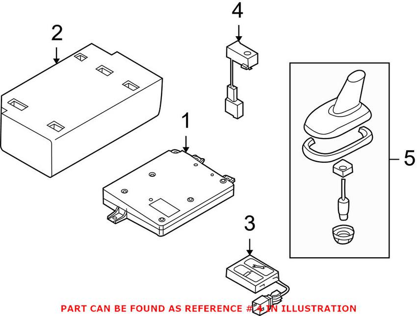 VW Navigation Microphone 3B0035711B