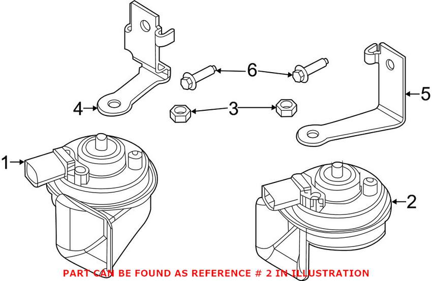 VW Horn 3B0951221D