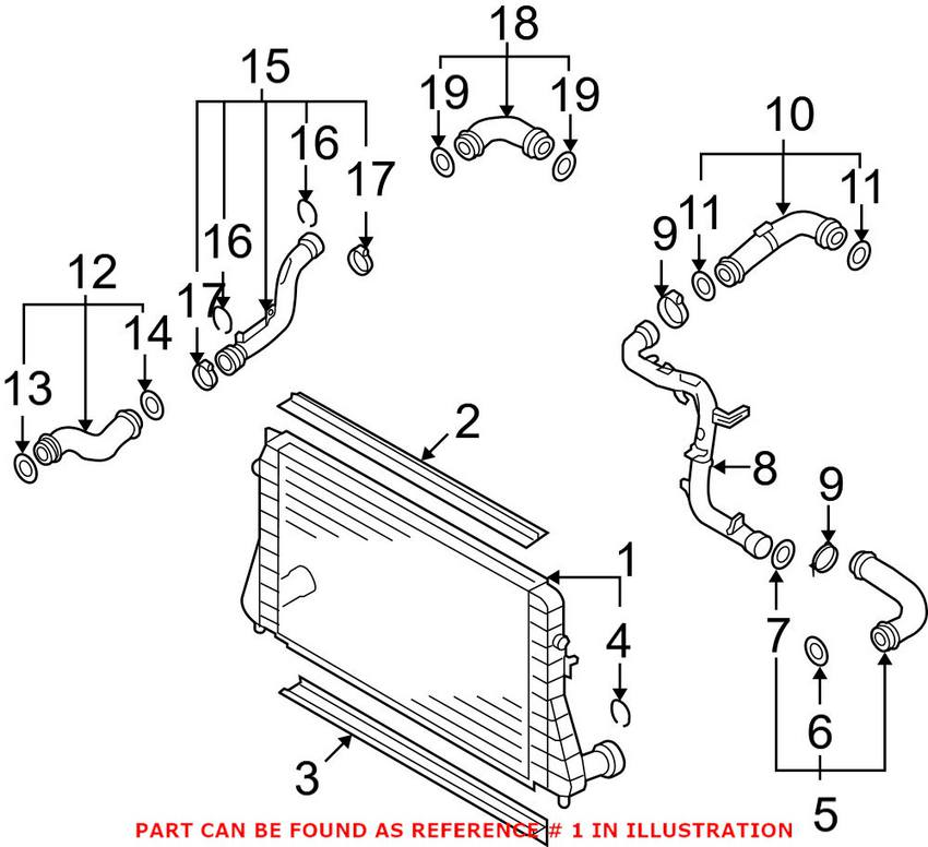 VW Intercooler 3C0145805R