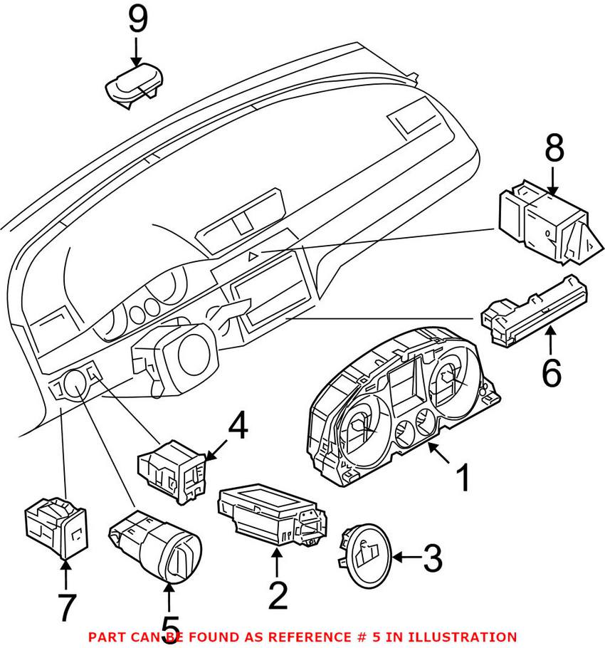 VW Headlight Switch 3C8941431FXSH