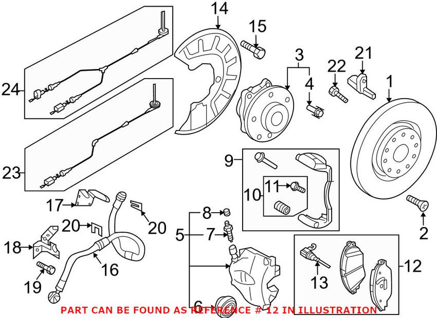 VW Disc Brake Pad Set - Front 3Q0698151