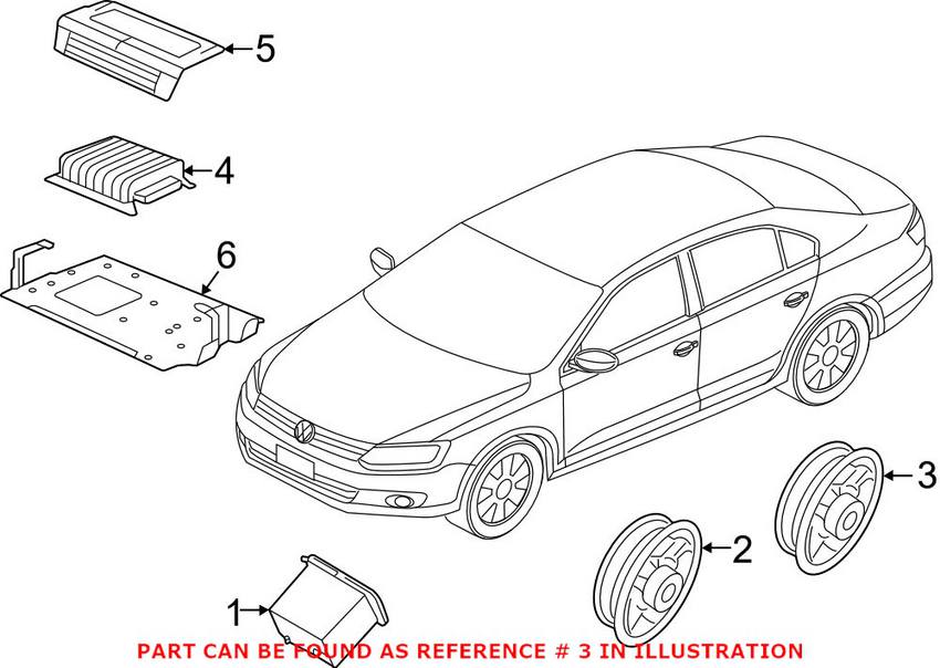 VW Speaker 561035453A