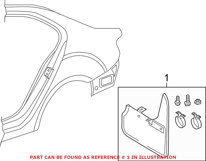 Mud Flap Set - Rear