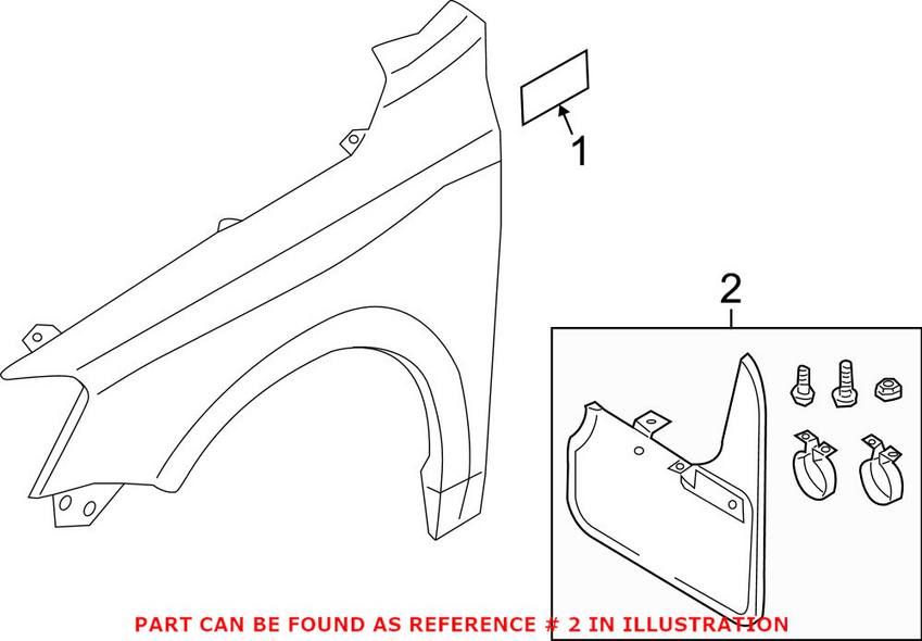 Mud Flap Set - Front