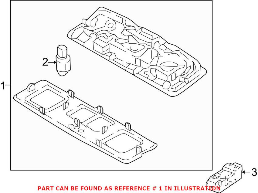 VW Dome Light 5G0947291JQAV