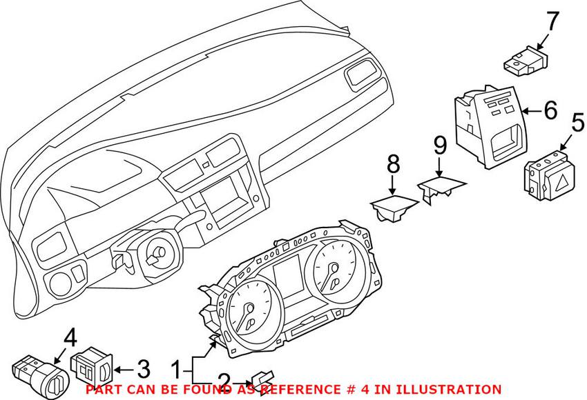 VW Headlight Switch 5GM941431BWZU