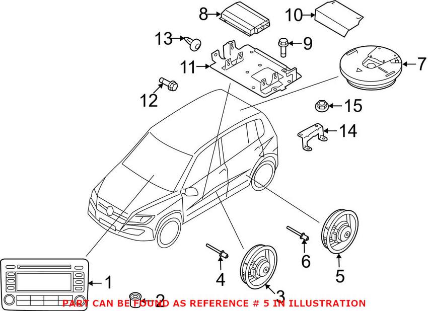 VW Speaker 5K0035453