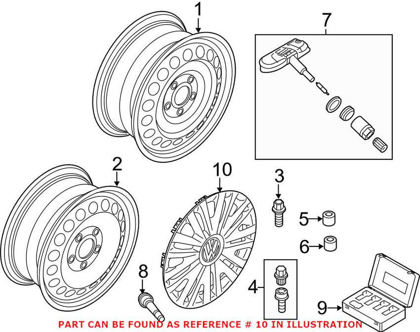 Volkswagen Wheel Cover (15