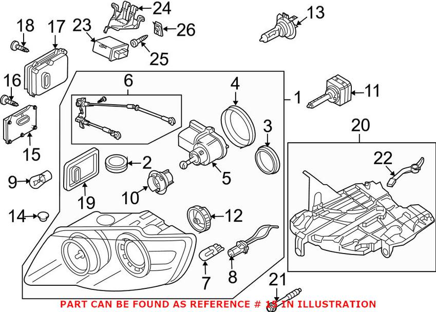 BMW Land Rover Headlight Ballast (Xenon) 5M0907391