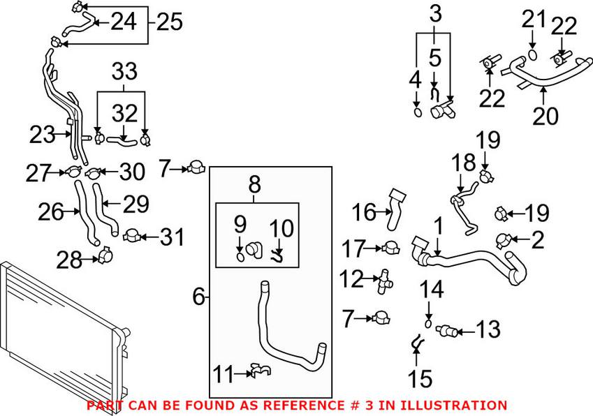 VW Quick Coupling Piece 5N0122291