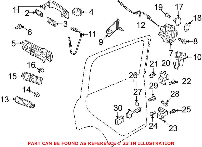 VW Door Hinge 5N0831401