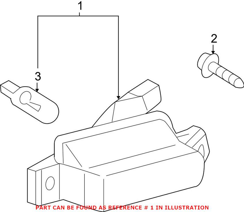 VW Backup Light (w/ Bulb) 5N0941071