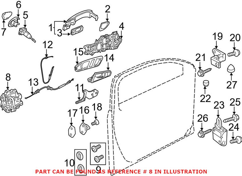 Door Lock Actuator - Front Driver Side