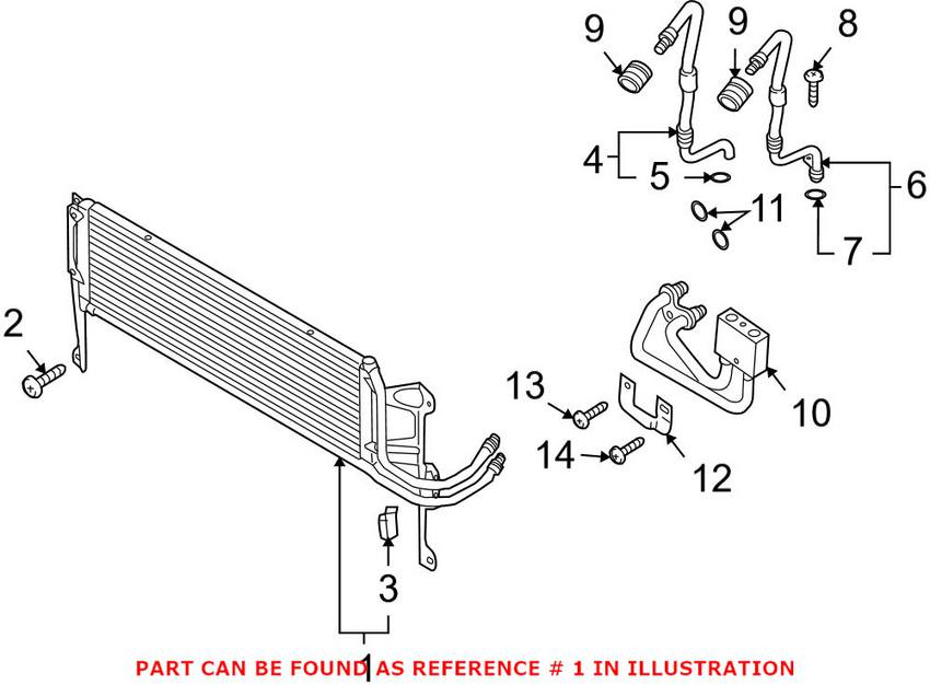 VW Automatic Transmission Oil Cooler