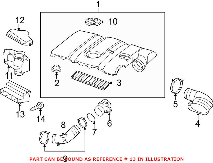 Air Filter Intake Duct