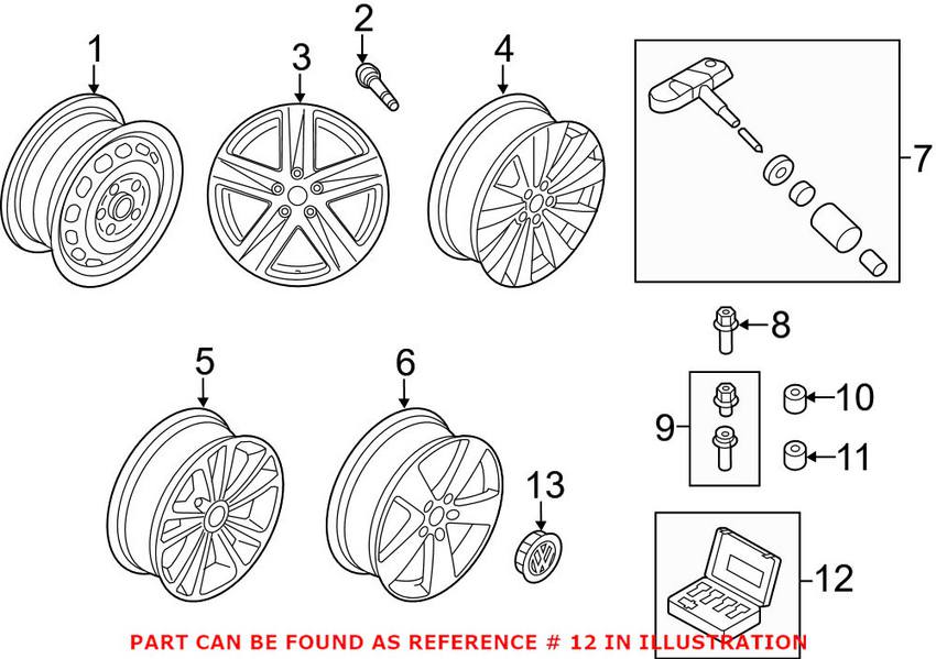 VW Wheel Lock Set 5Q0698137