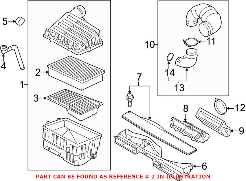 VW Engine Air Filter 5QM129620