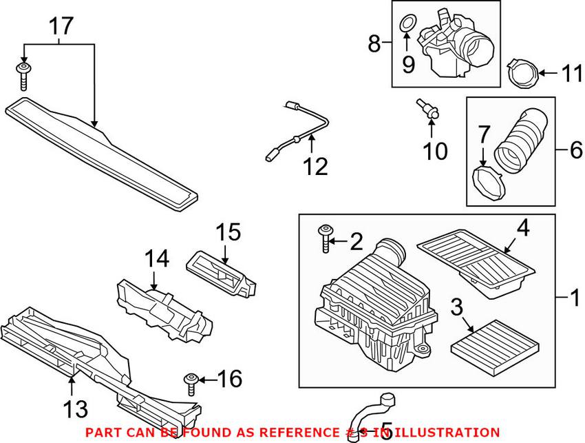 VW Engine Air Filter 5QM129620A