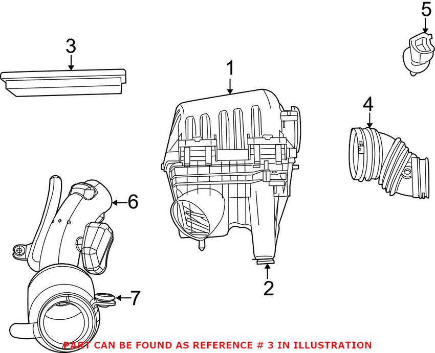 VW Engine Air Filter 7B0129620