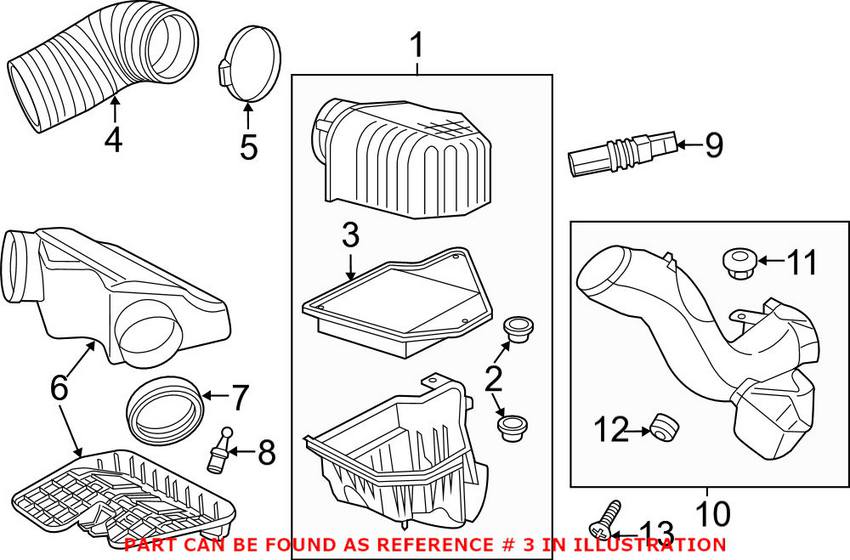 VW Engine Air Filter 7B0129620A