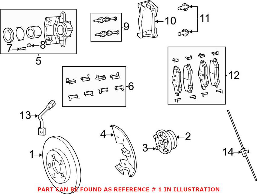 VW Disc Brake Rotor - Front (302mm