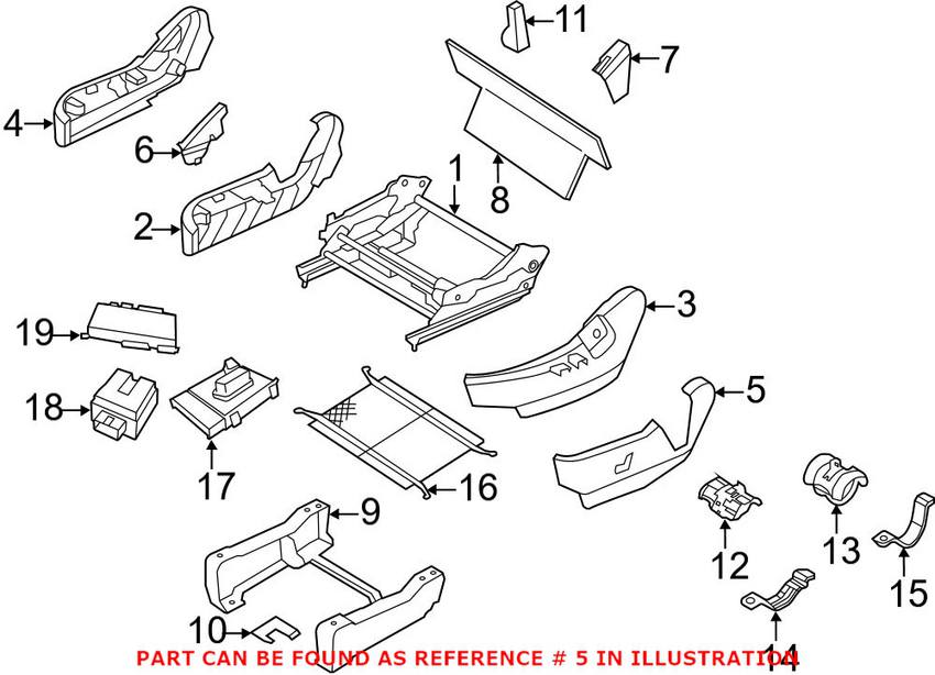 VW Seat Track Cover