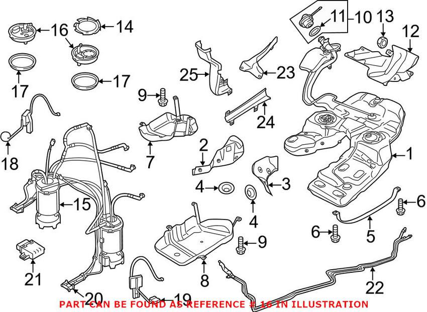 VW Fuel Filter Cover - Driver Side 7P0919679