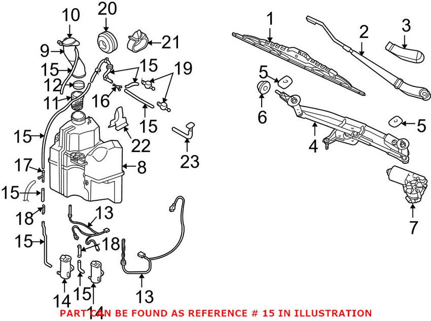 Volvo Washer Hose (By Meter) 30622606