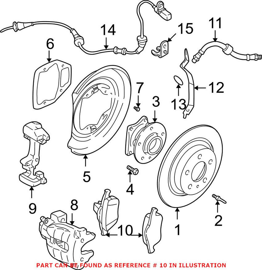 Volvo Disc Brake Pad Set - Rear 30648382