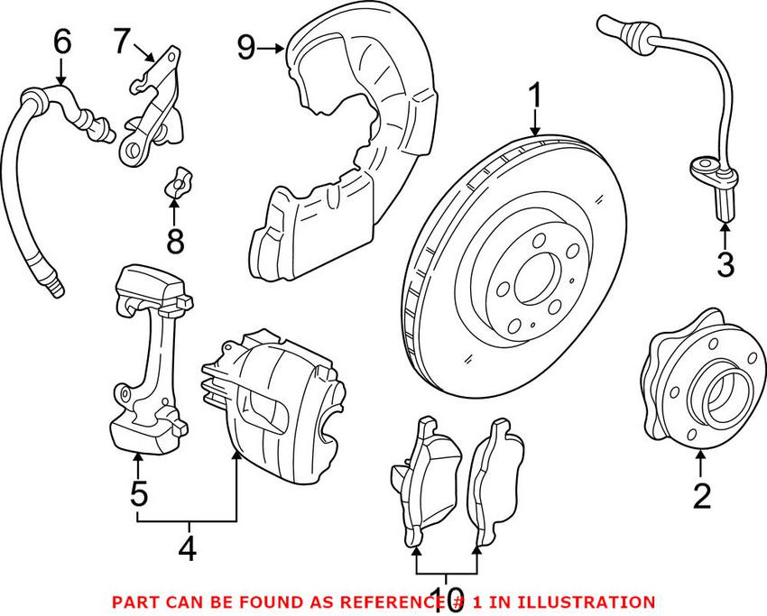 Volvo Disc Brake Rotor - Front (336mm)