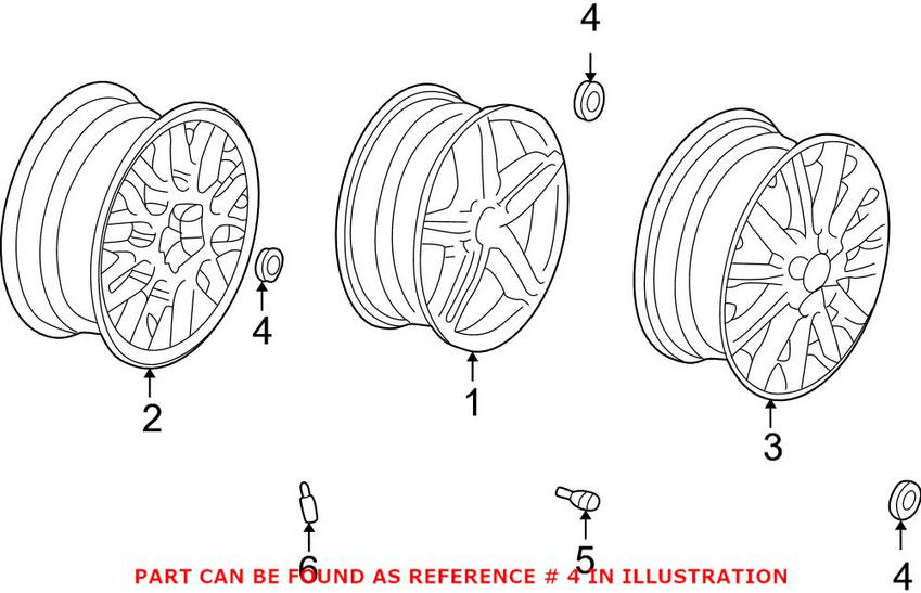 Volvo Wheel Center Cap (64mm) 30666913