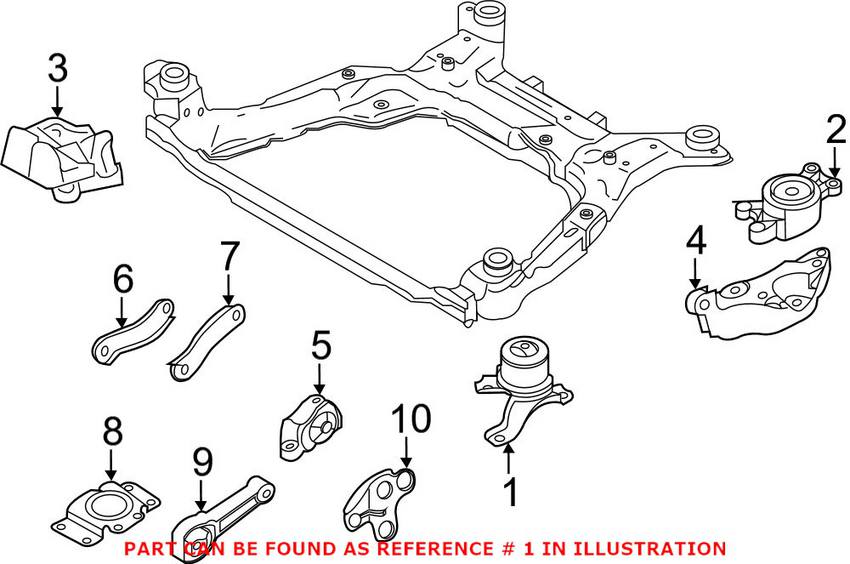 Engine Mount - Front Passenger Side