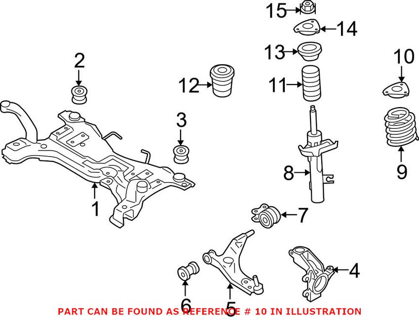 Volvo Strut Mount - Front 30681546